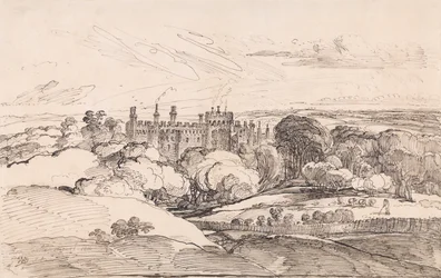 Lea Castle from Above the Woods