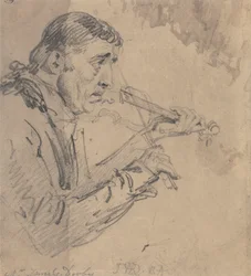Mr. James Derby Playing the Violin