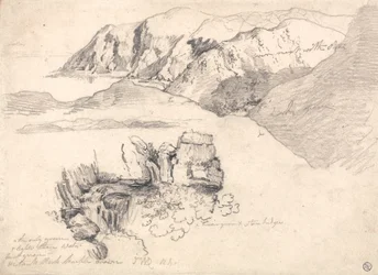 Studies of a Hilly Coast, and a Rocky Waterfall