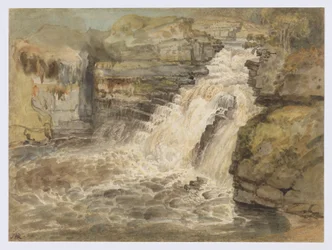 The Falls of the Clyde after a Flood