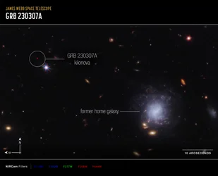 Kilonova and Host Galaxy Compass Image