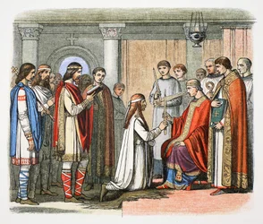 Baptism of King Guthrum, 878, 1864