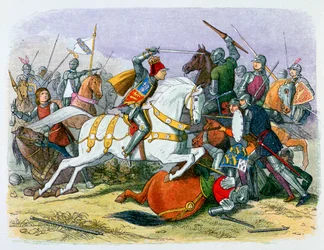Illustration of Richard III at the Battle of Bosworth