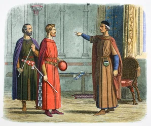 King Edward I Threatens the Lord Marshal
