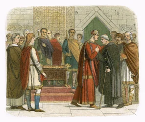 King William I pays court to the English leaders