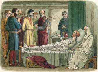 Richard Pardons the Archer Who Shot Him