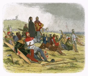 The English wait for the French at Crecy