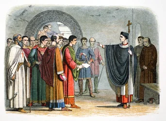 Thomas a Becket Forbids the Earl of Leicester to Pass Sentence on Him