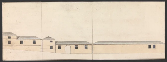 Cobham Hall, Kent: Elevation of Stables