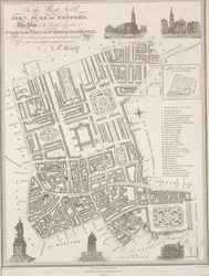 To the Most Noble John, Duke of Bedford. This Plan of the United Parishes of St. Giles in the Fields & St. George, Bloomsbury