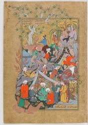 Double-folio from the Haftawrang