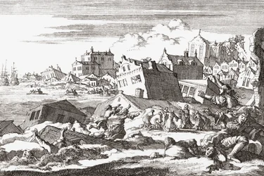 1692 Earthquake at Port Royal, Jamaica