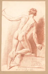 Standing Male Nude, Seen from the Back (3rd Prize 1811)