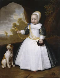 Portrait of a Boy with a Dog