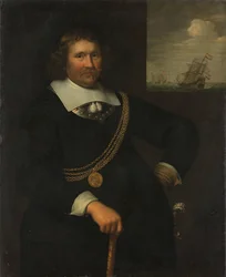 Portrait of Jan Cornelisz Meppel, Lieutenant-Admiral of Holland and West-Friesland