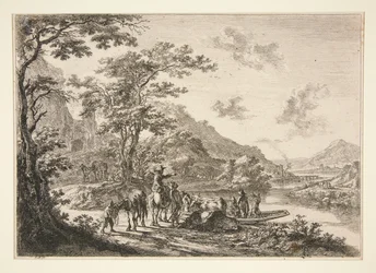 View of the Tiber, in the Campagna