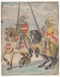 Knights with the Family Crests of Brandes and Hirschman
