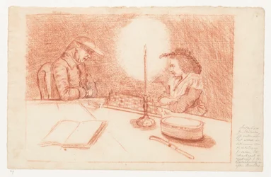 Chess Game by Candlelight