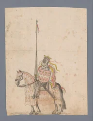 Sketch of a Knight on Horseback