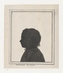 Silhouette Portrait of Jan Brandes Junior