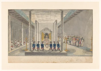 VOC Delegation at an Audience with the King of Kandy, Sri Rajadi Raja Sinha