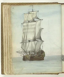 West Indies Trader Under Sail