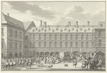 Riots as the Deputies of Dordrecht Drive Through the Stadtholder