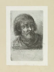 Bearded Man, Facing Right