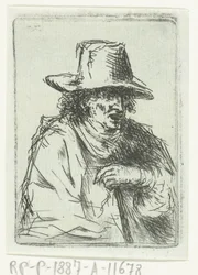 Man with Top Hat and Cane