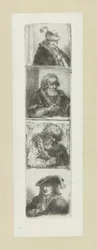 Four male portraits