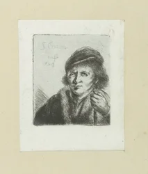 Adult Man with Hat and Cane