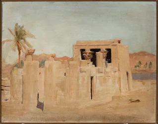 Luxor - Bank of the Nile. From a journey to Egypt