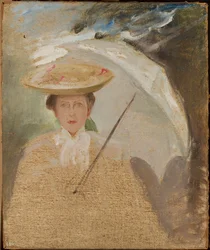 Portrait of a Lady with Parasol, Sketch