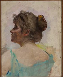 Head Study for the Painting “Symbolic Dance”