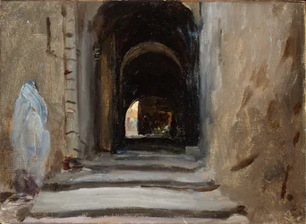 Via Dolorosa in Jerusalem. From a Journey to Palestine