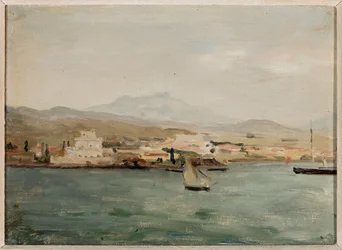 View of the Port of Salonika. From the Journey to Palestine