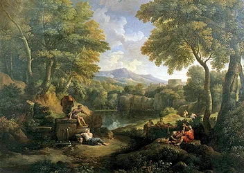Landscape with Figures at a Well
