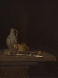 Still Life with a Stoneware Jar and a Brazier