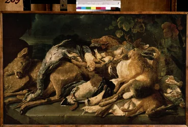 Still Life: Hare, Doe, Ducks