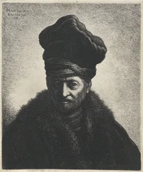 Bust of a Man with Fur Hat