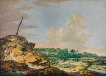 Landscape with Sportsman, and Distant View of Middleburg