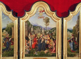 The Holy Family with Saint Catherine and Saint Barbara