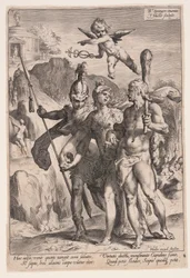 Minerva and Cupid Leading Hercules and Scipio to the Path of Virtue