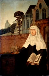 Saint Elizabeth of Portugal known as Saint Isabella of Aragon (detail)