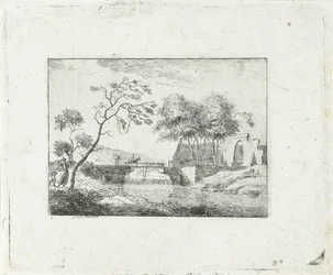 Landscape with Bridge and Farm