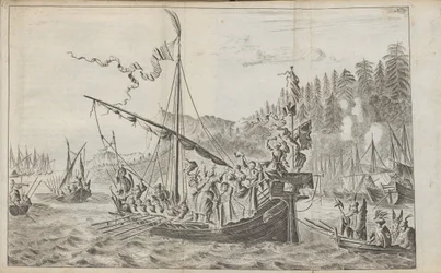 Stenka Razin From: Drie aanmerkelyke reizen, 1675