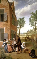 Figures in a Landscape (One of a Series of Four)