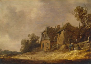 Landscape With A Cottage And A Barn