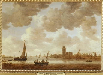View of Dordrecht Downstream from the Grote Kerk