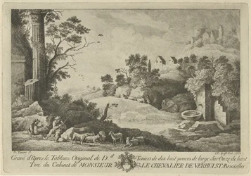 View of a Landscape with Shepherds